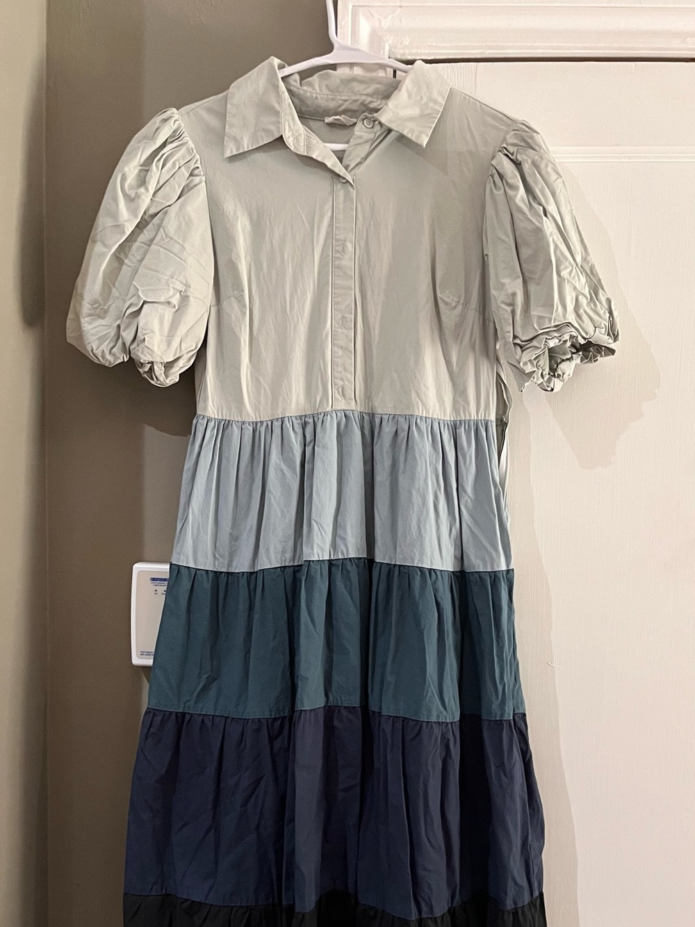 Like new Aureum maxi dress, puffed sleeves, size small